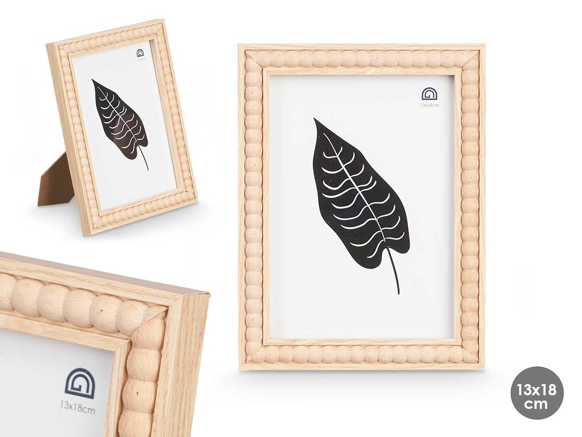 Portafotos natural bolas 13 x 18 cm