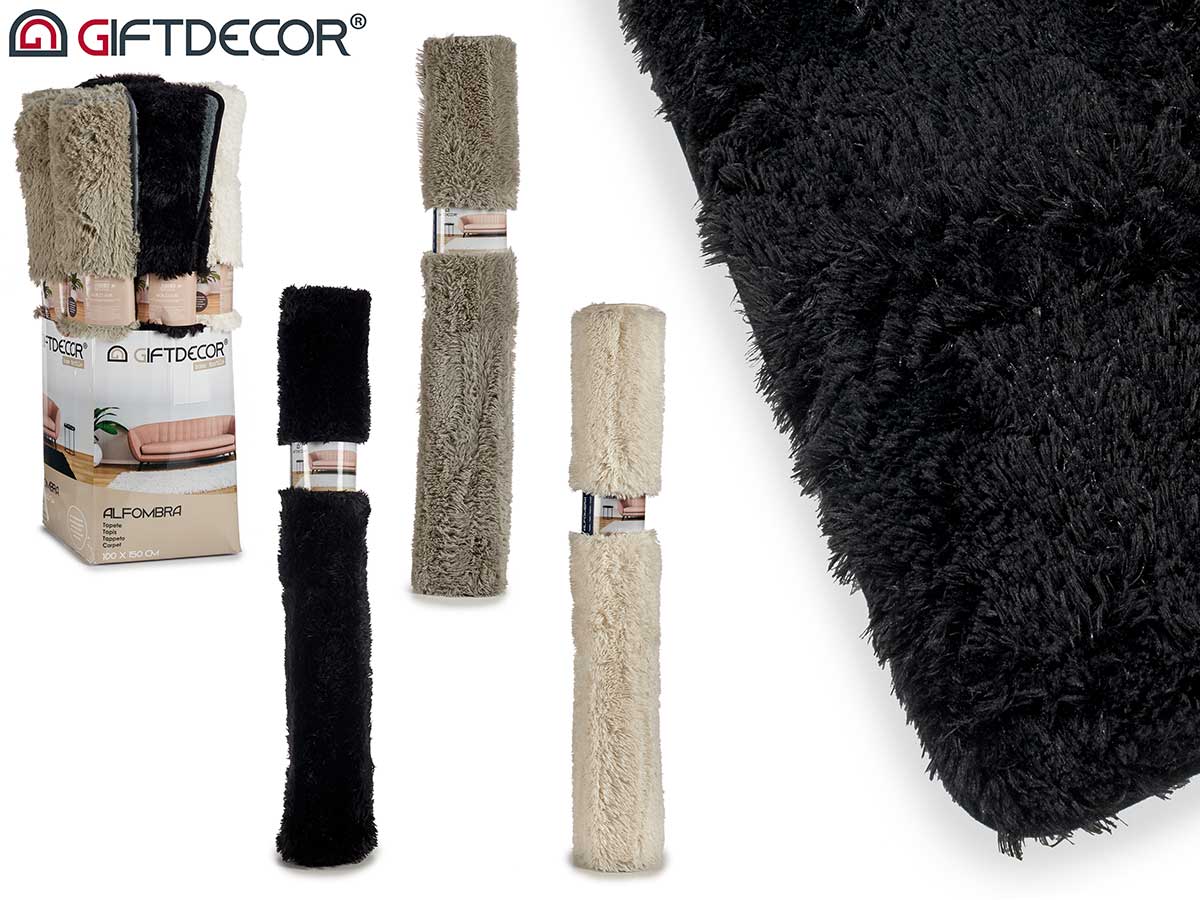 100x150 basic colours rug assort 3