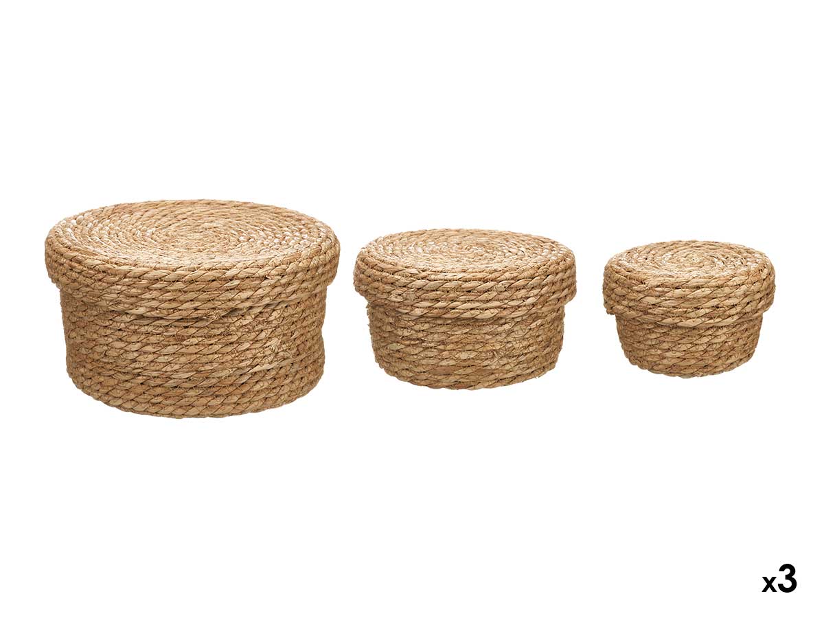 Set 3 paniers a couvercle rond – Image 2