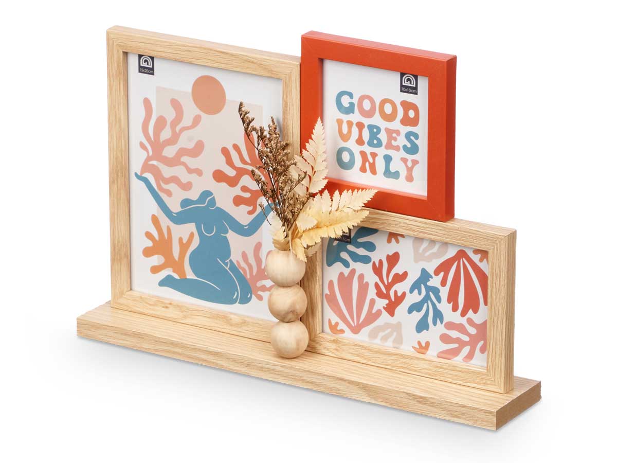 Portafoto 10x10cm 10x15cm y 15x20cm con ramillete - Imagen 2