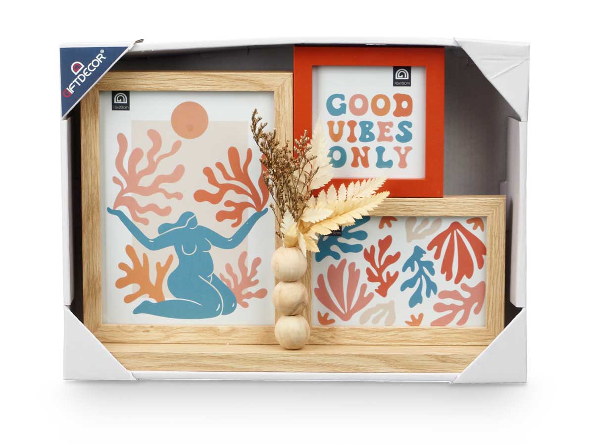 Portafoto 10x10cm 10x15cm y 15x20cm con ramillete - Imagen 3