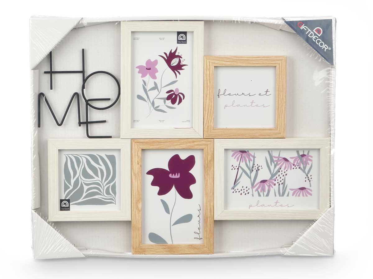 Portafoto multiple 10x10cm y 10x15cm con letrero - Imagen 3