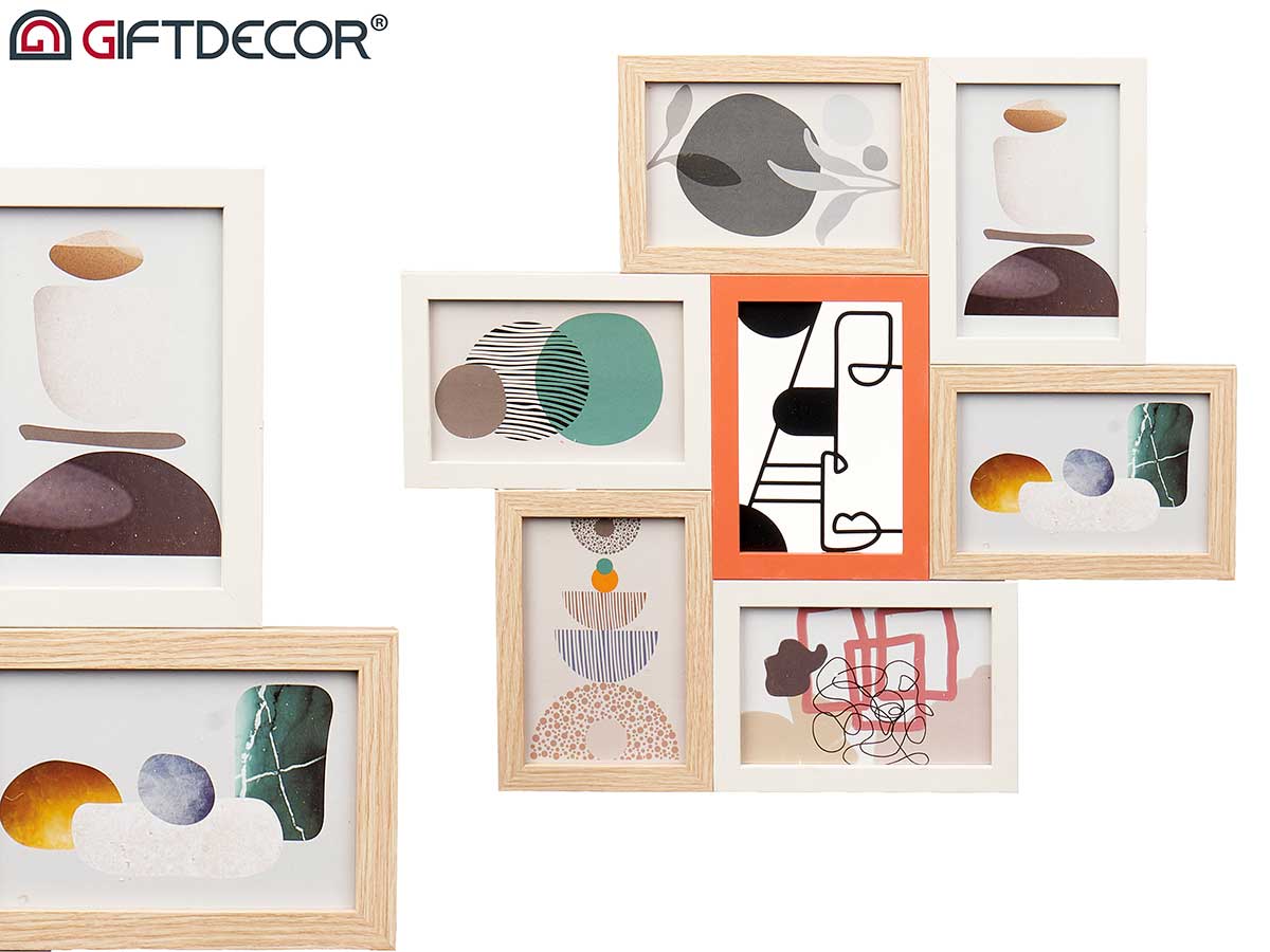 Portafoto multiple 6 10x15cm con metal