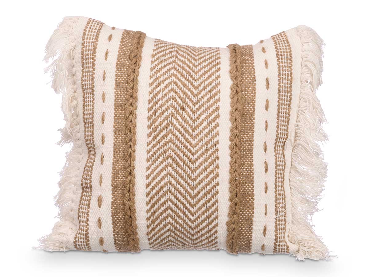 Coussin en sparte beige 45 x 45 cm – Image 2