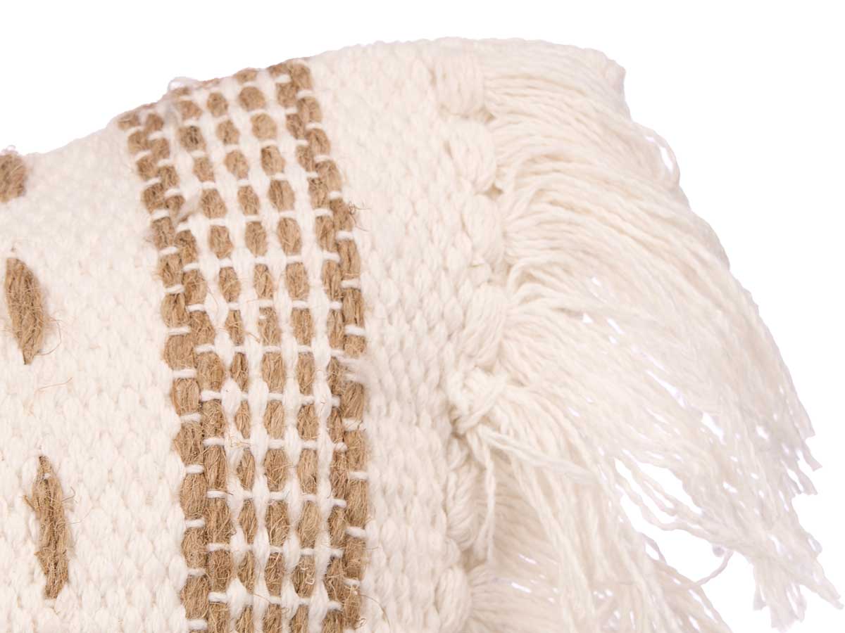 Coussin en sparte beige 45 x 45 cm – Image 3