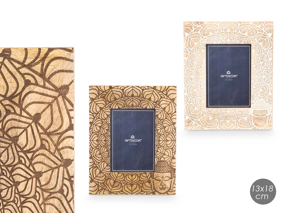 Portafotos 13 x 18 budda surt 2 colores