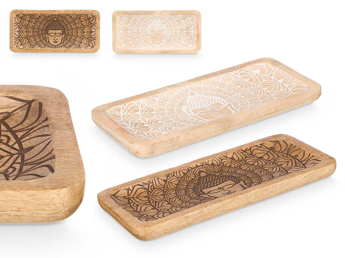 Bandeja multiusos rectangular buda sort 2 cores