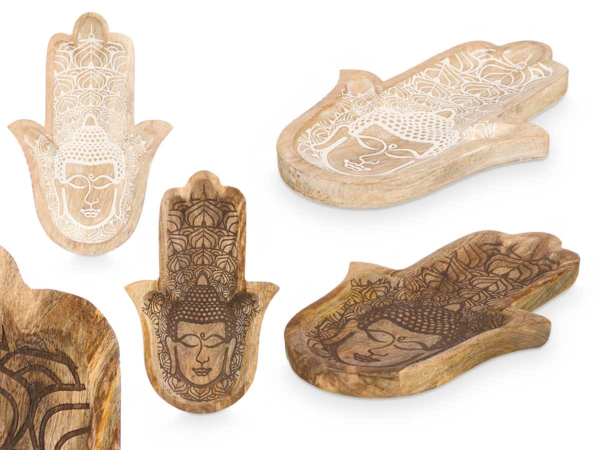 Bandeja multiusos mano buda sort 2 cores