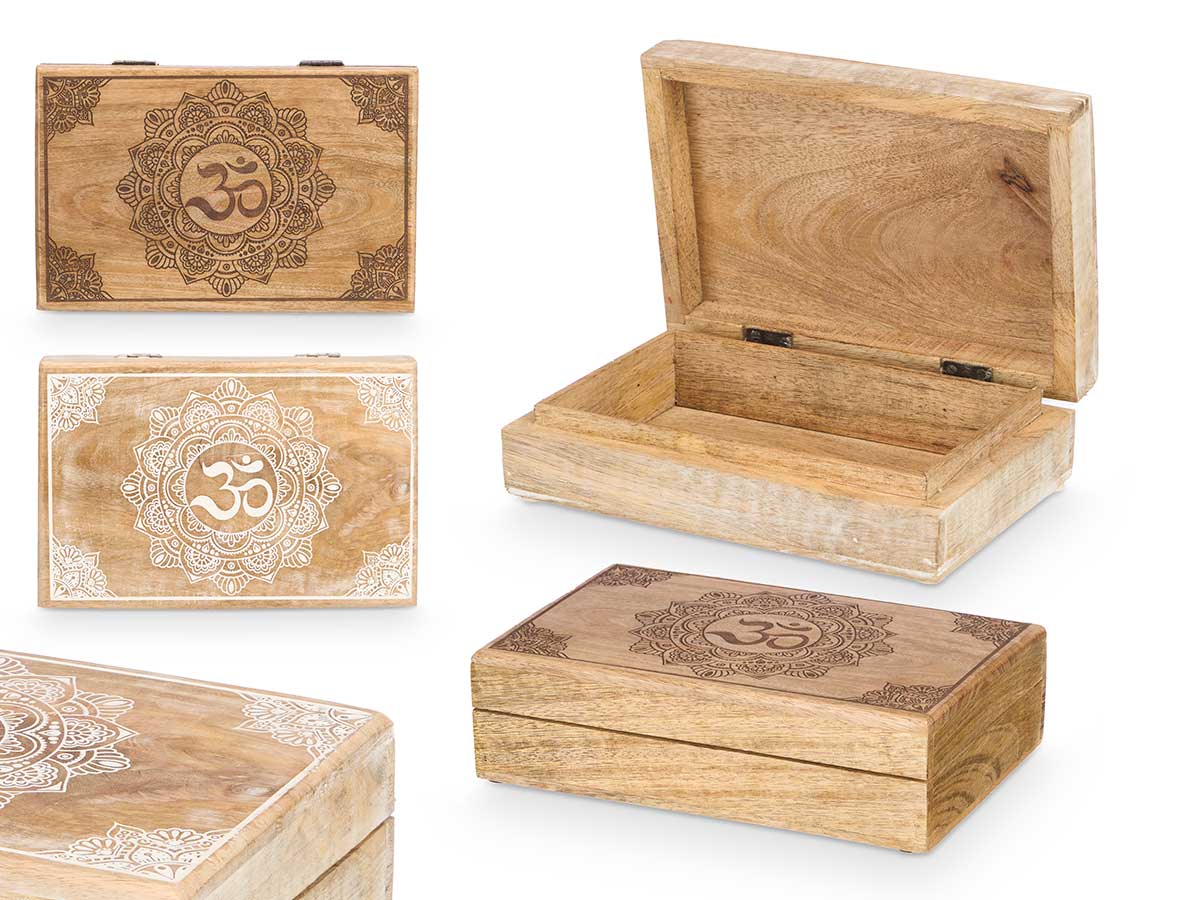 Caixa rectangular med om sort 2 cores