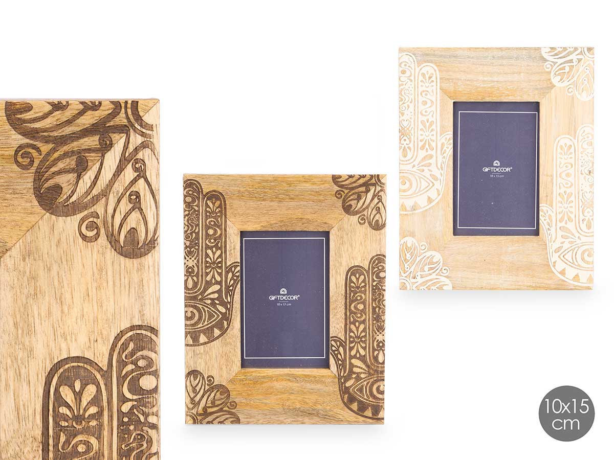 Portafotos 10 x 15 hamsa surt 2 colores