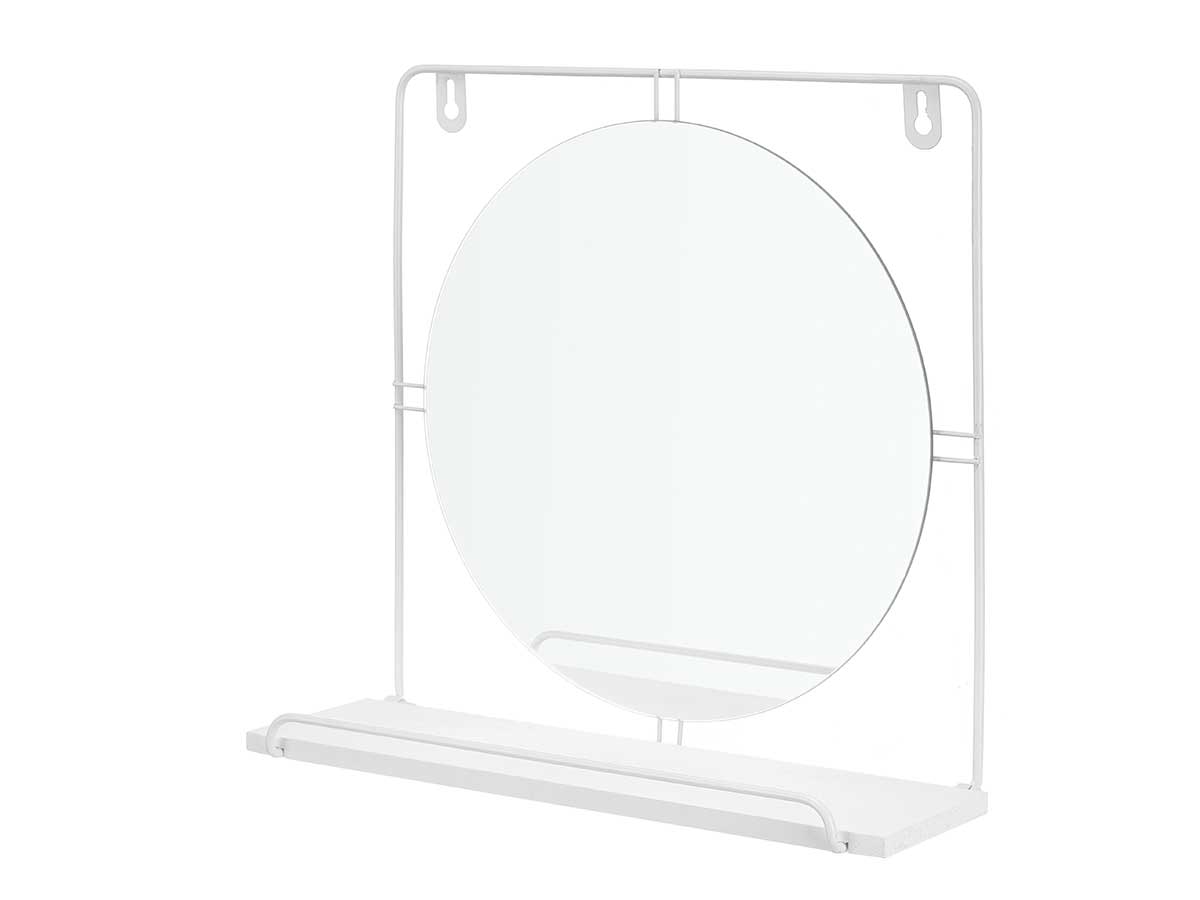 Mensola a muro specchio bianco - immagine 2