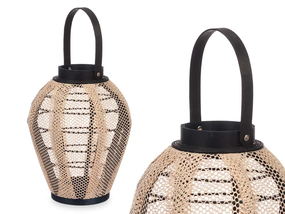 Bougeoir lanterne avec poignée conique – Image 2