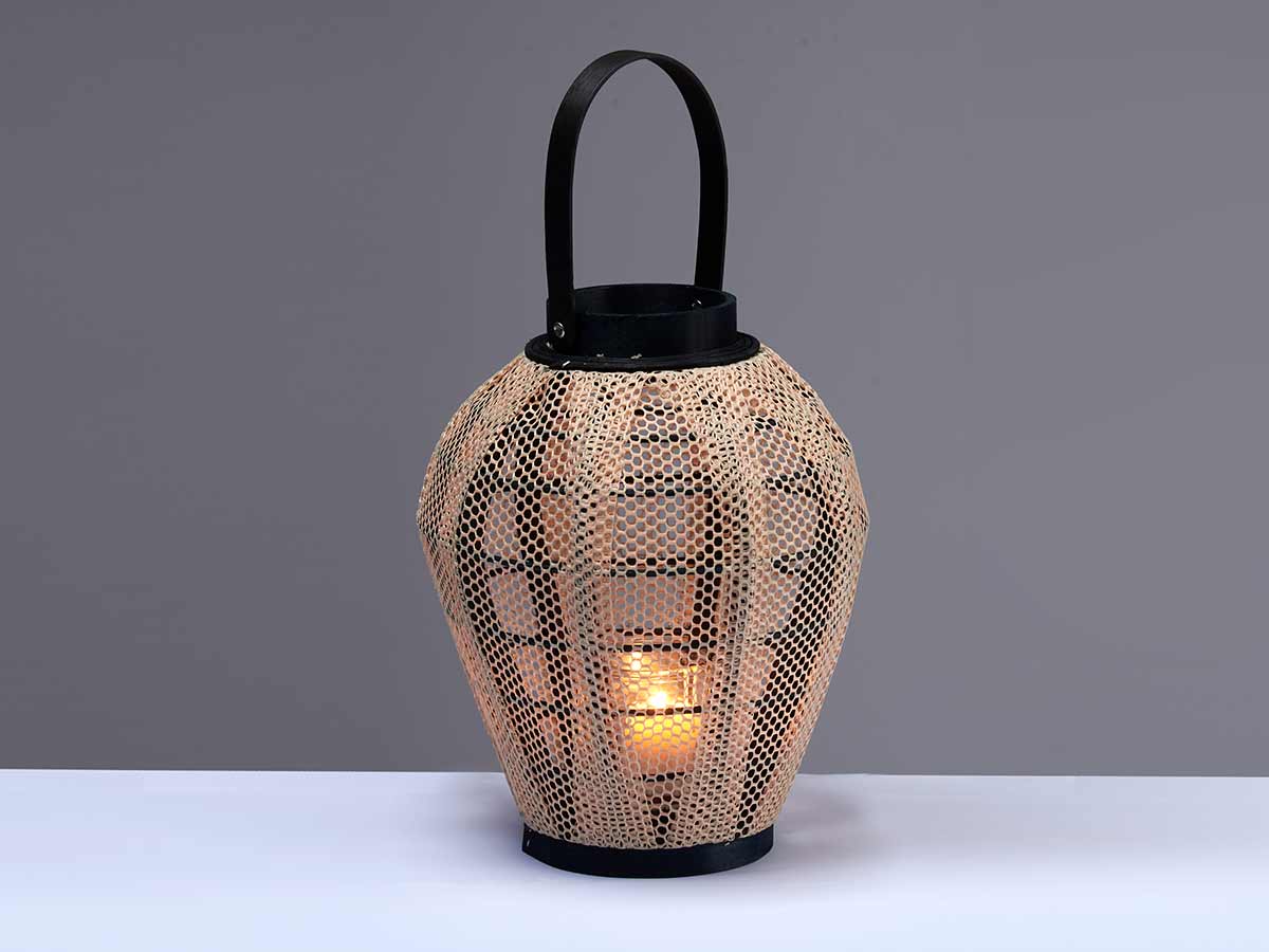 Bougeoir lanterne avec poignée conique – Image 4