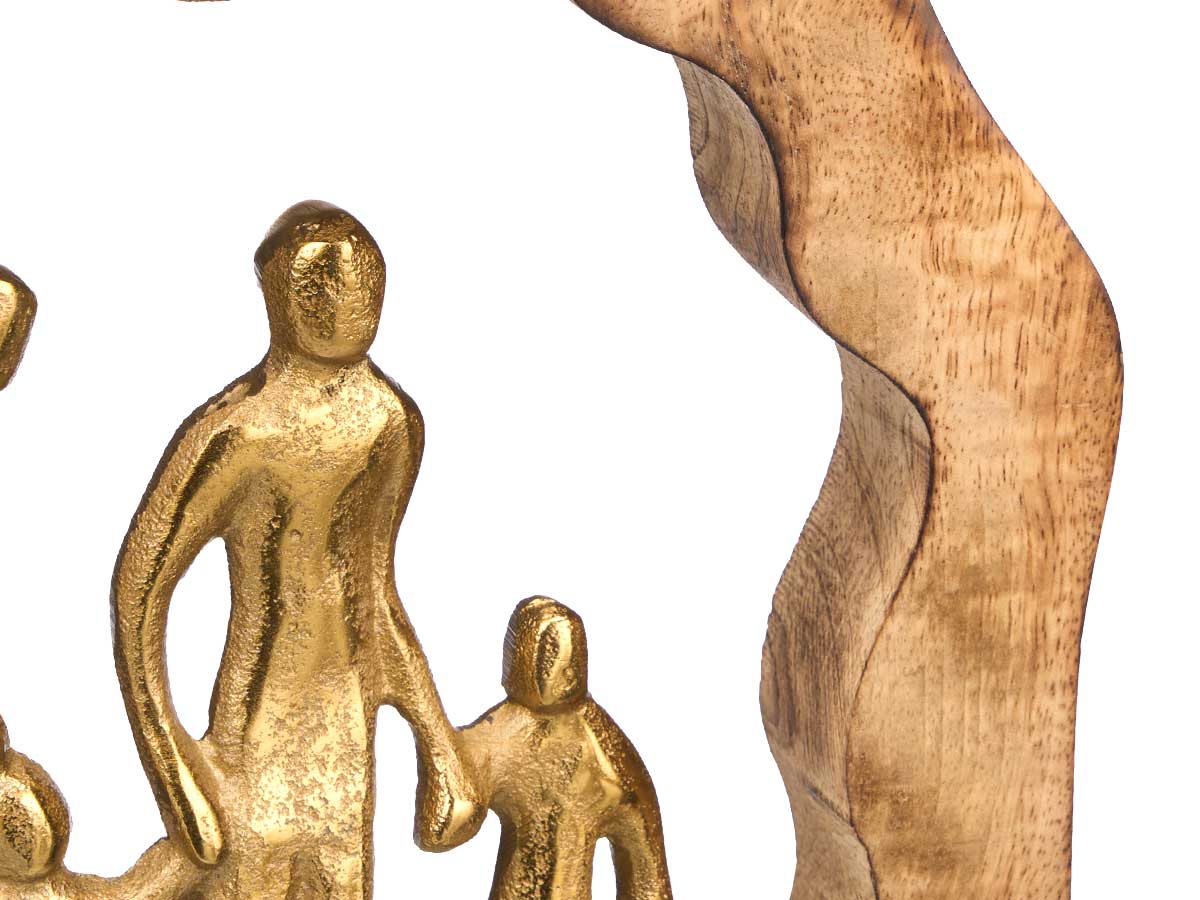 Golden family decoration stand - Image 4