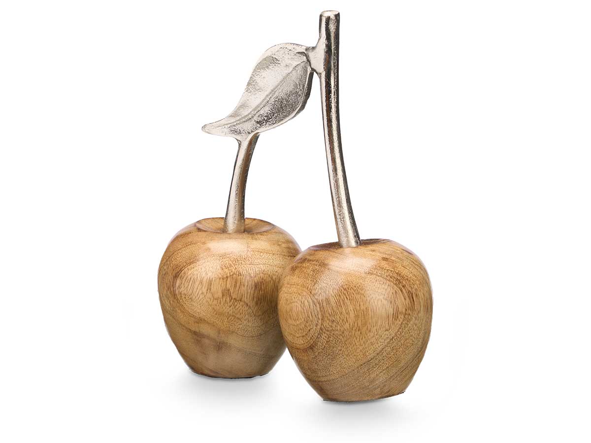 Double silver cherry decoration support - Image 2