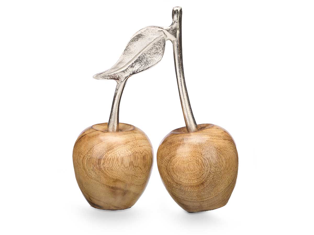 Double silver cherry decoration support - Image 3