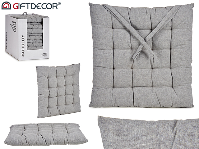 Cuscino liscio grigio