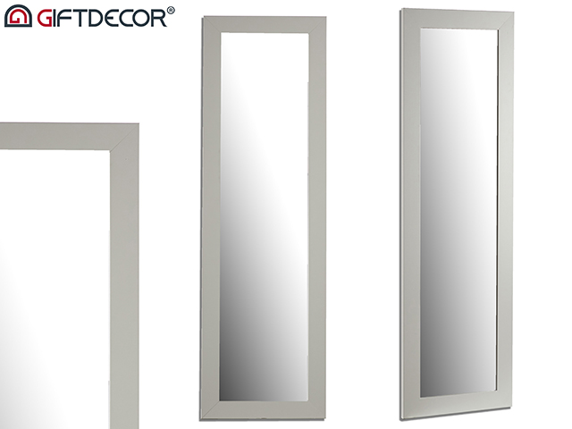 Espelho moldura branco 41x131