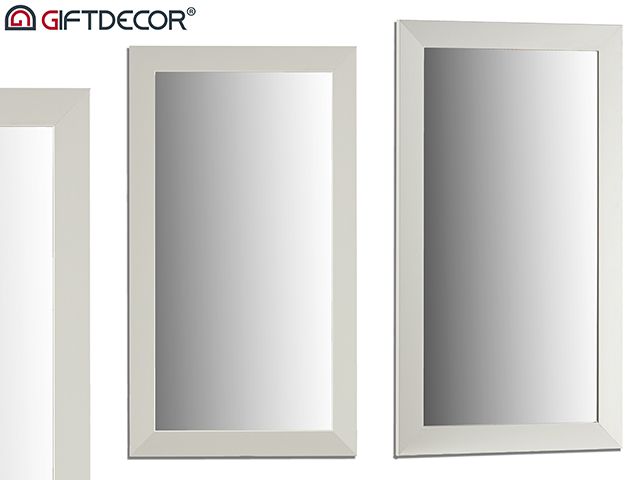 Espelho moldura branco 64x84 cm