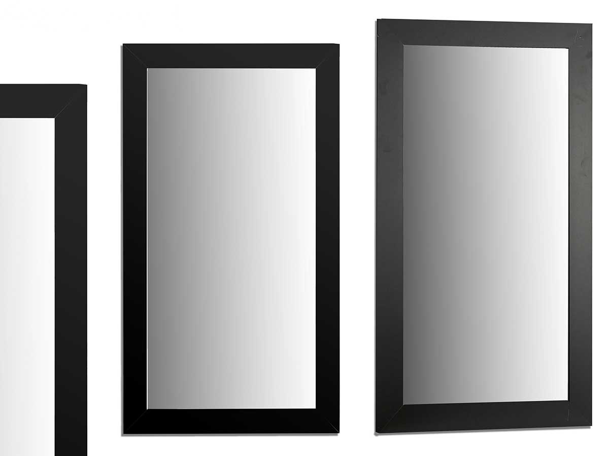 Espelho moldura preto 64x84 cm
