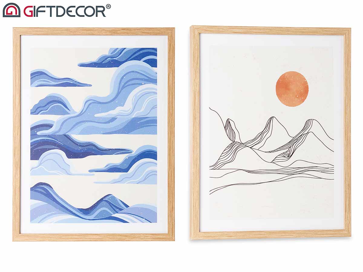 Quadro giapponese cornice faggio assort 2