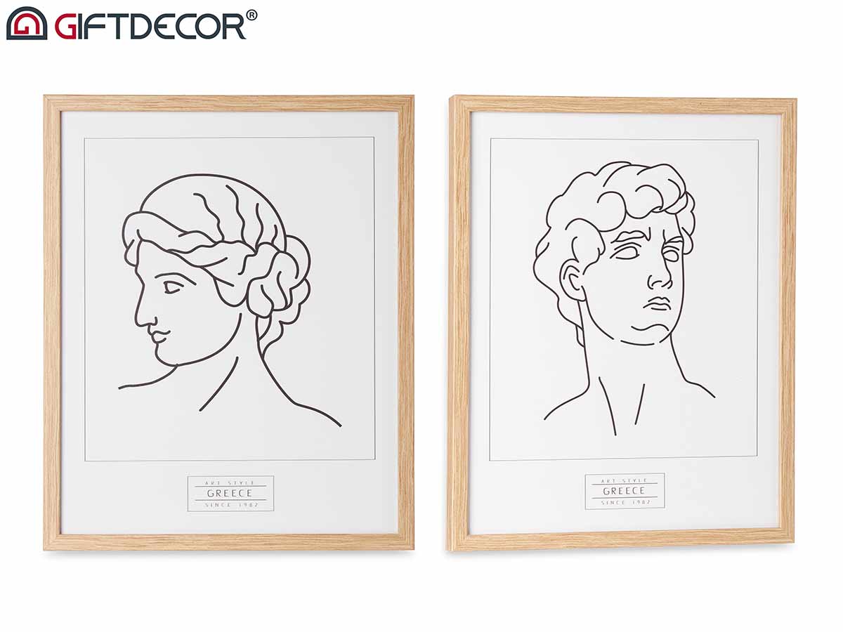 Greek picture with beech frame assort 2