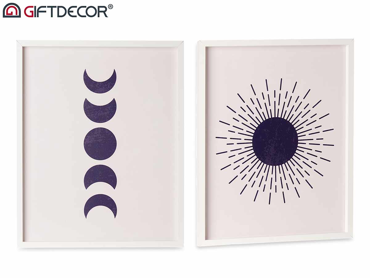 Dot picture with white frame assort 2