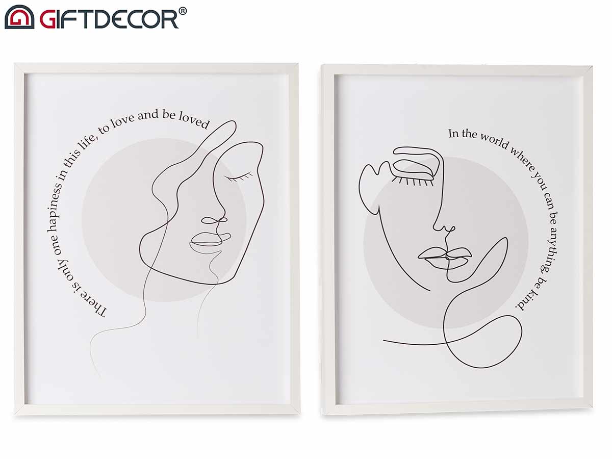 Quadro cornice bianca assort 2