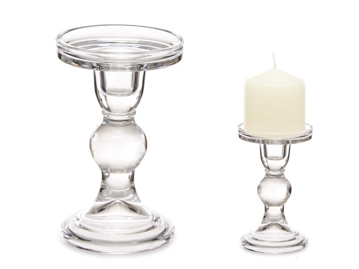 Candelabro a sfera di cristallo m 14cm - immagine 2