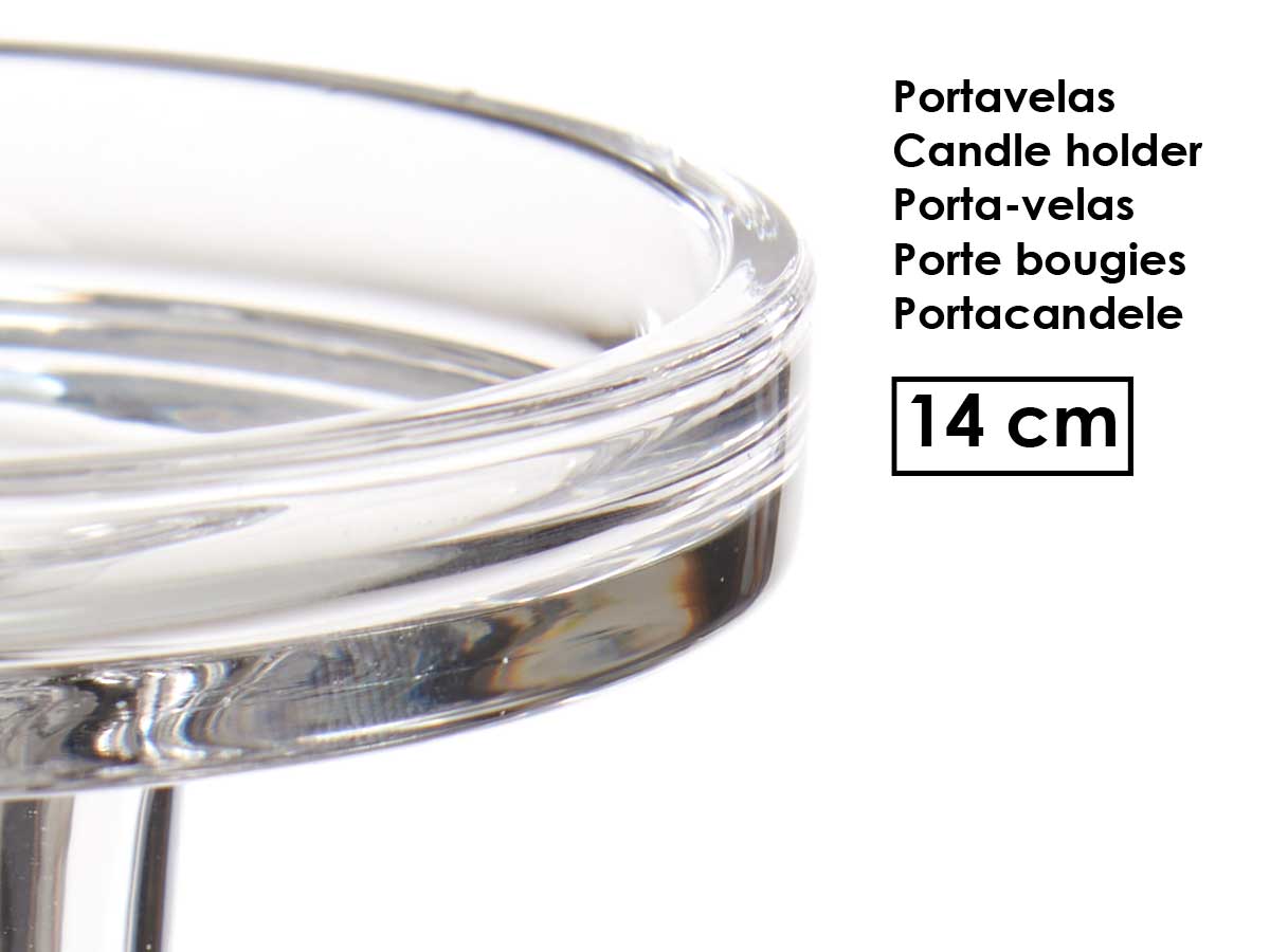 Candelabro a sfera di cristallo m 14cm - immagine 4