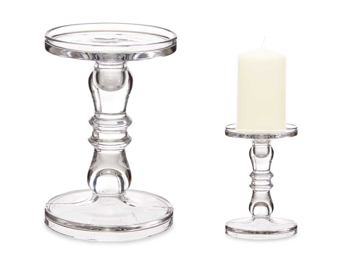 19cm s glass ring design candle holder - Image 2