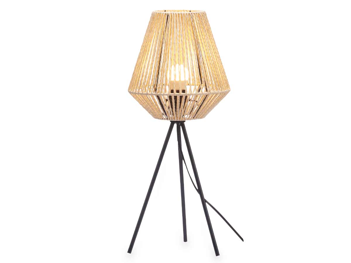 Tripod lamp pyramidal rope - Image 3