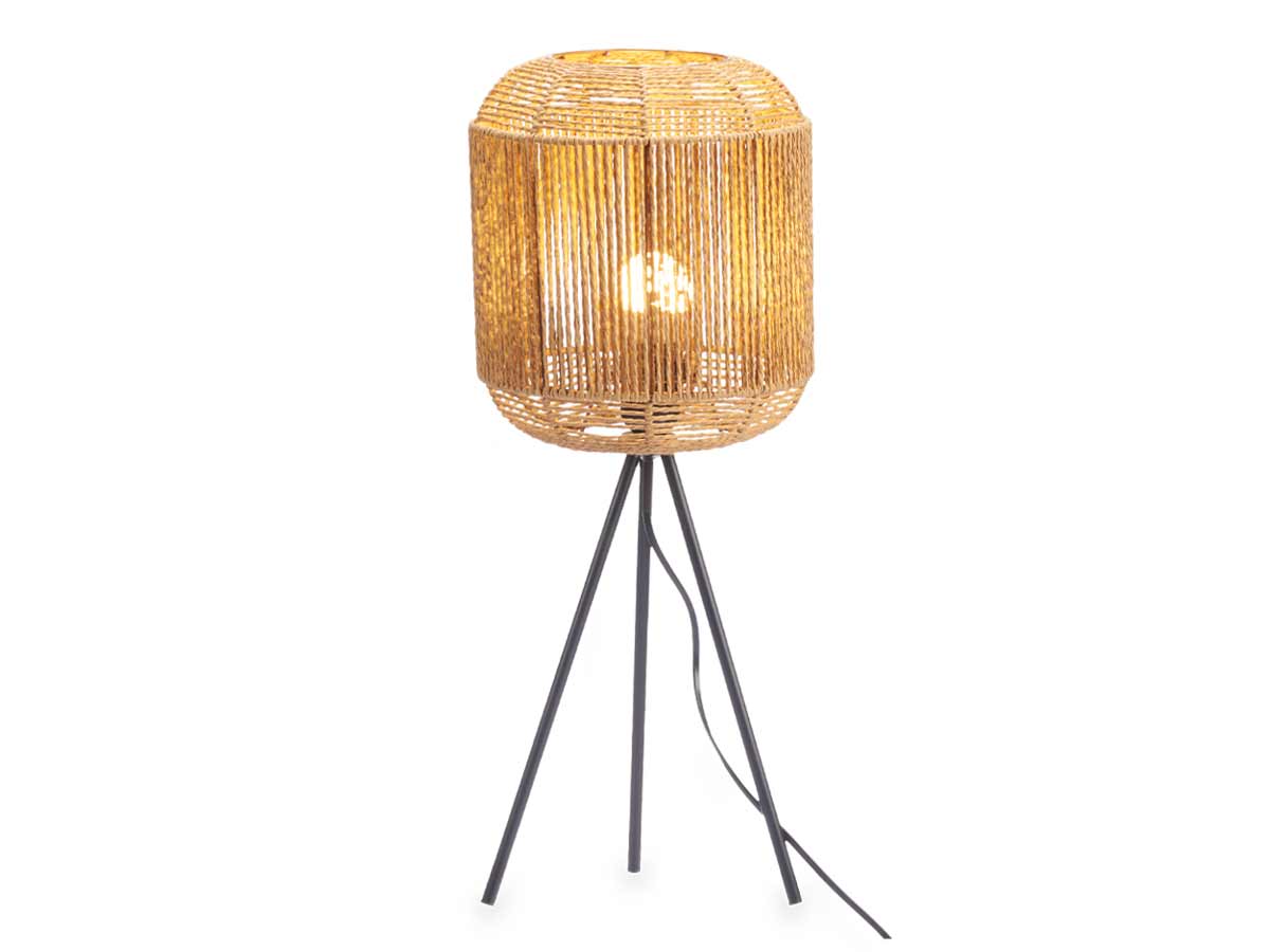 Lampada treppiedi cilindro corda - immagine 3