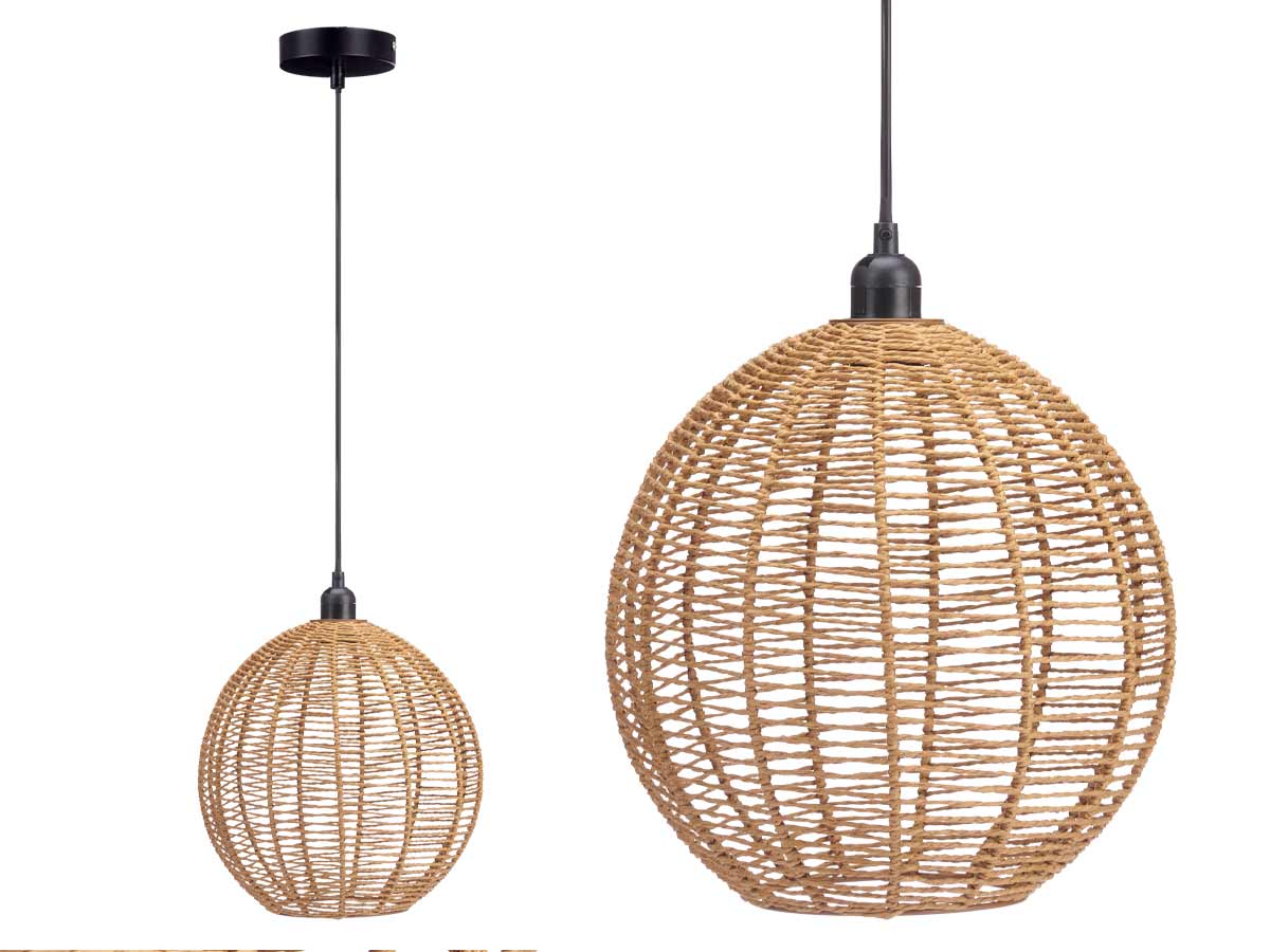 Lampe de plafond sphére corde – Image 2