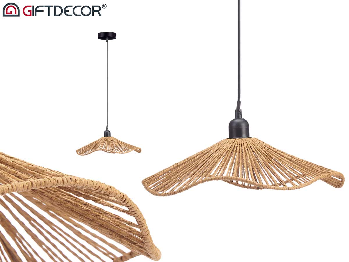 Lampe de plafond 35cm corde