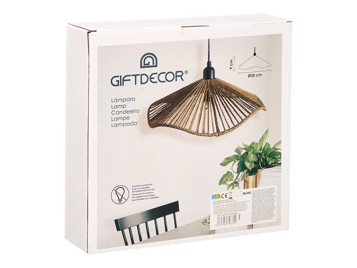 Lampe de plafond 35cm corde – Image 3