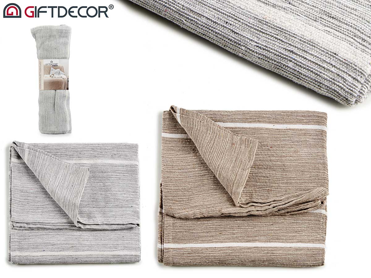 Multipurpose stripes 2 colors ass 130x160cm