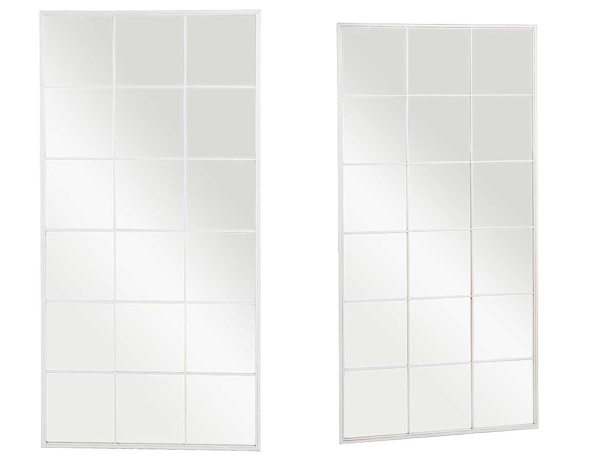 White window mirror 180x90cm