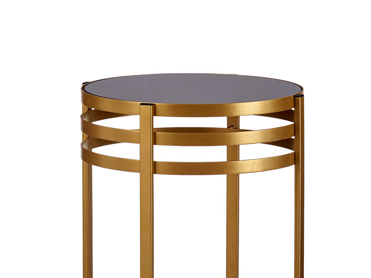 Set 2 tavoli alte nero oro - immagine 4