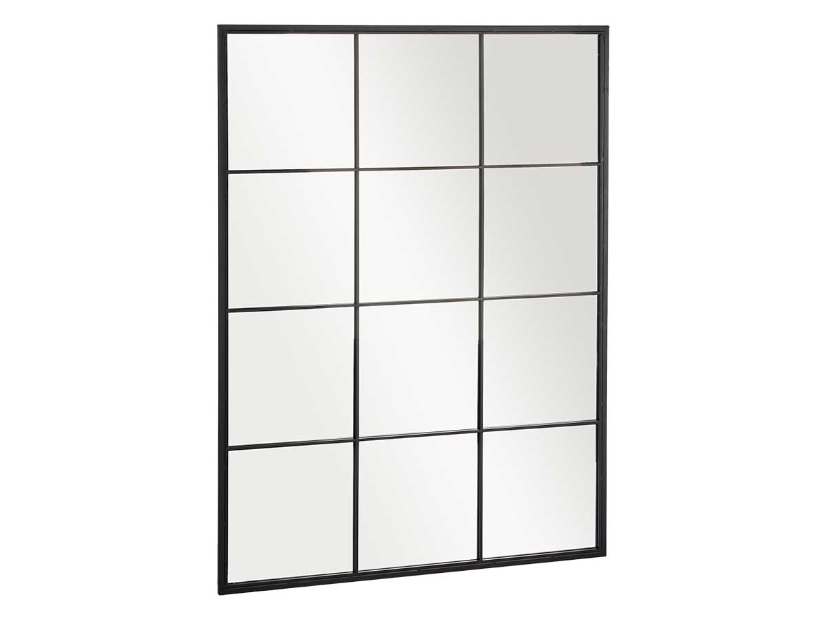 Specchio vetrata nero 120x90cm - immagine 2