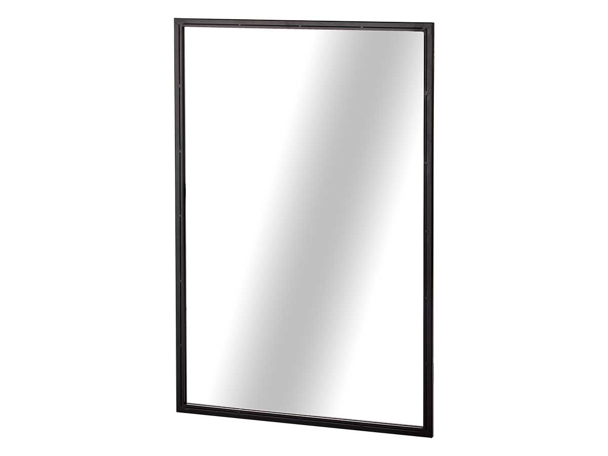 Specchio rettangolare nero 90cm - immagine 2