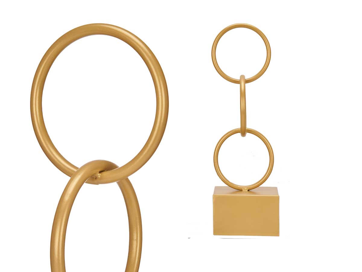 Figura cerchi oro piccolo - immagine 3