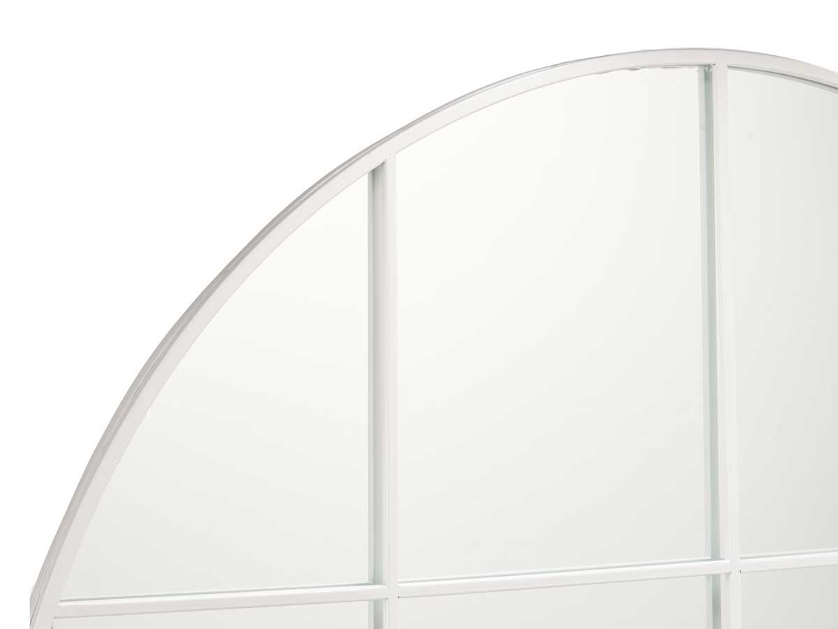 Espelho forma janela redondo 100cm branco - Image 3