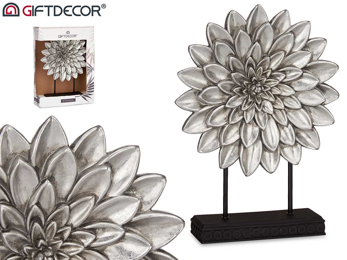 Mandala con base argento