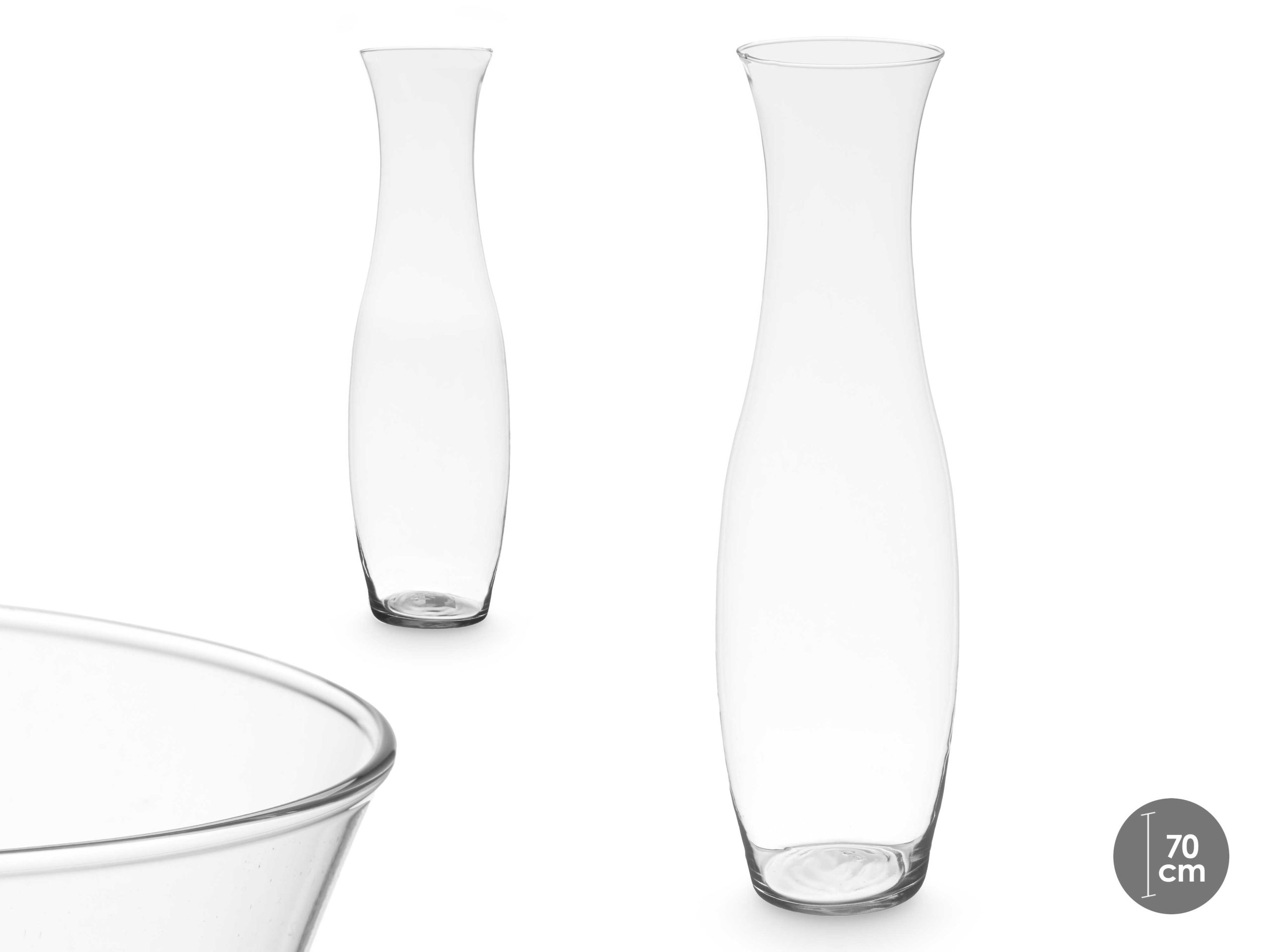 Vaso vetro collo stretto 70cm