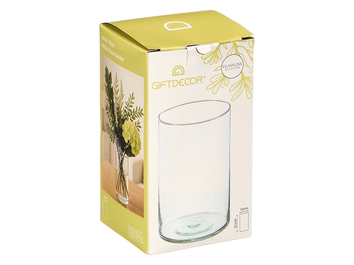 Vaso cristallo cilindrico 12cm diam x 21cm - immagine 3