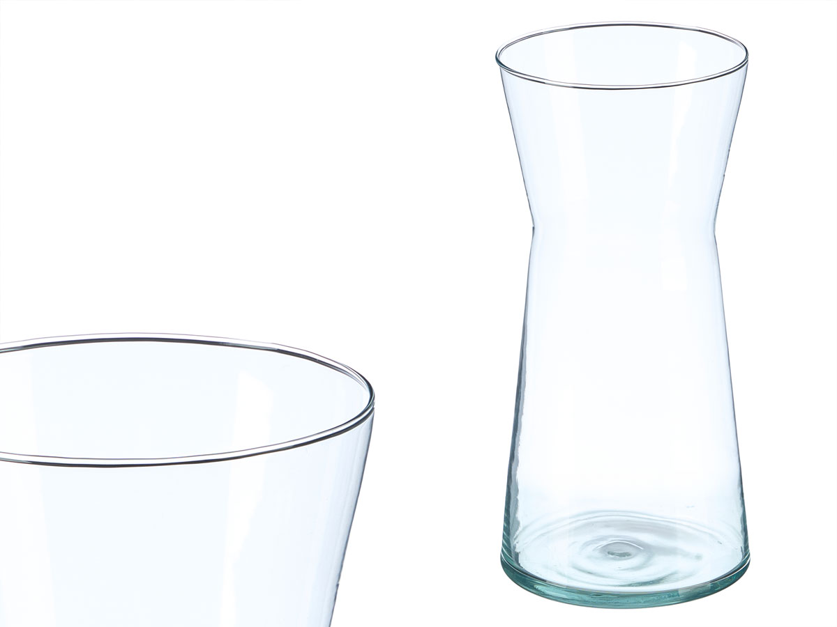 Crystal vase wide mouth 26cm