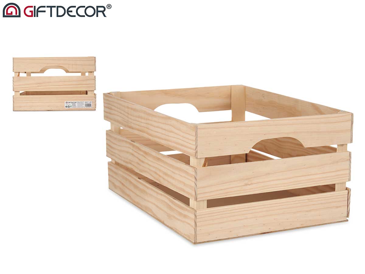 Caja madera abierta 41 x 31 cm