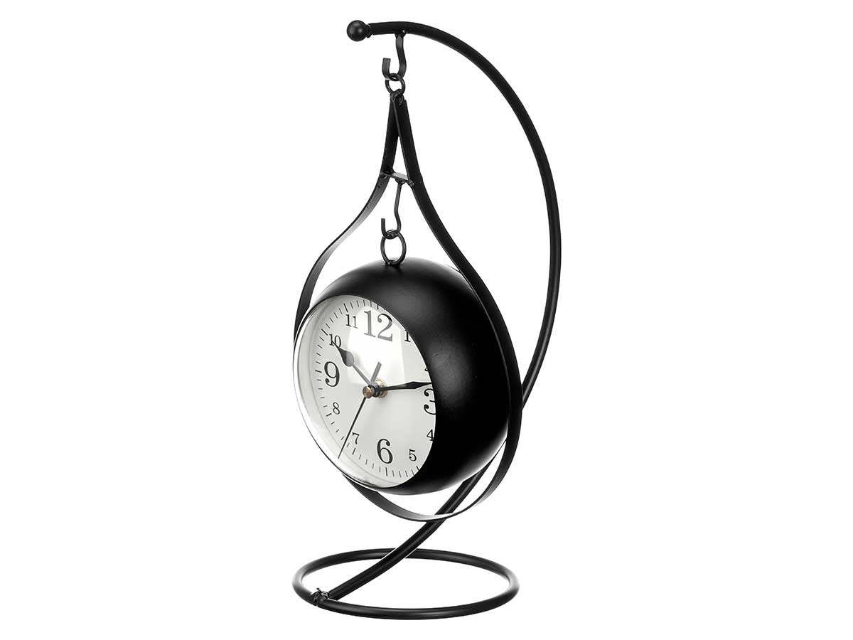Reloj forja esfera ovalada negro 22,5cm - Imagen 2