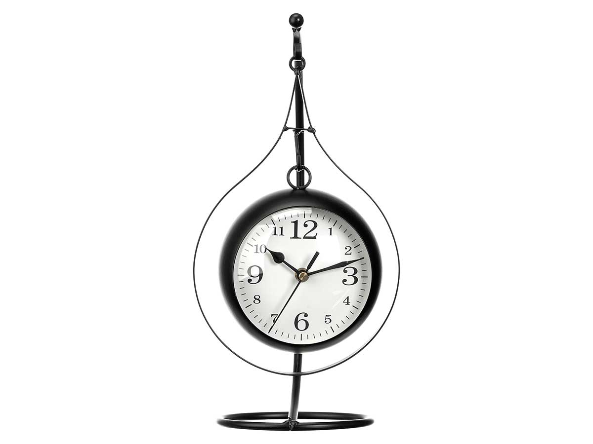 Reloj forja esfera ovalada negro 22,5cm - Imagen 3